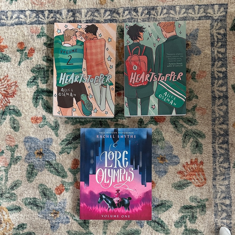 Heartstopper and Lore Olympus Graphic Novels